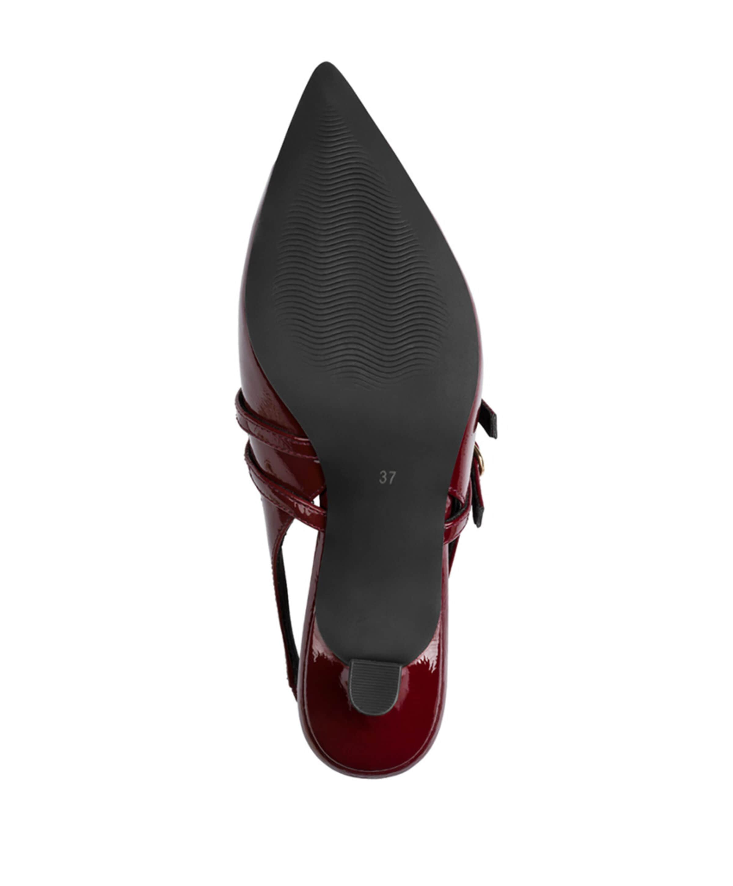 Marco tozzi dames slingbacks bordeaux