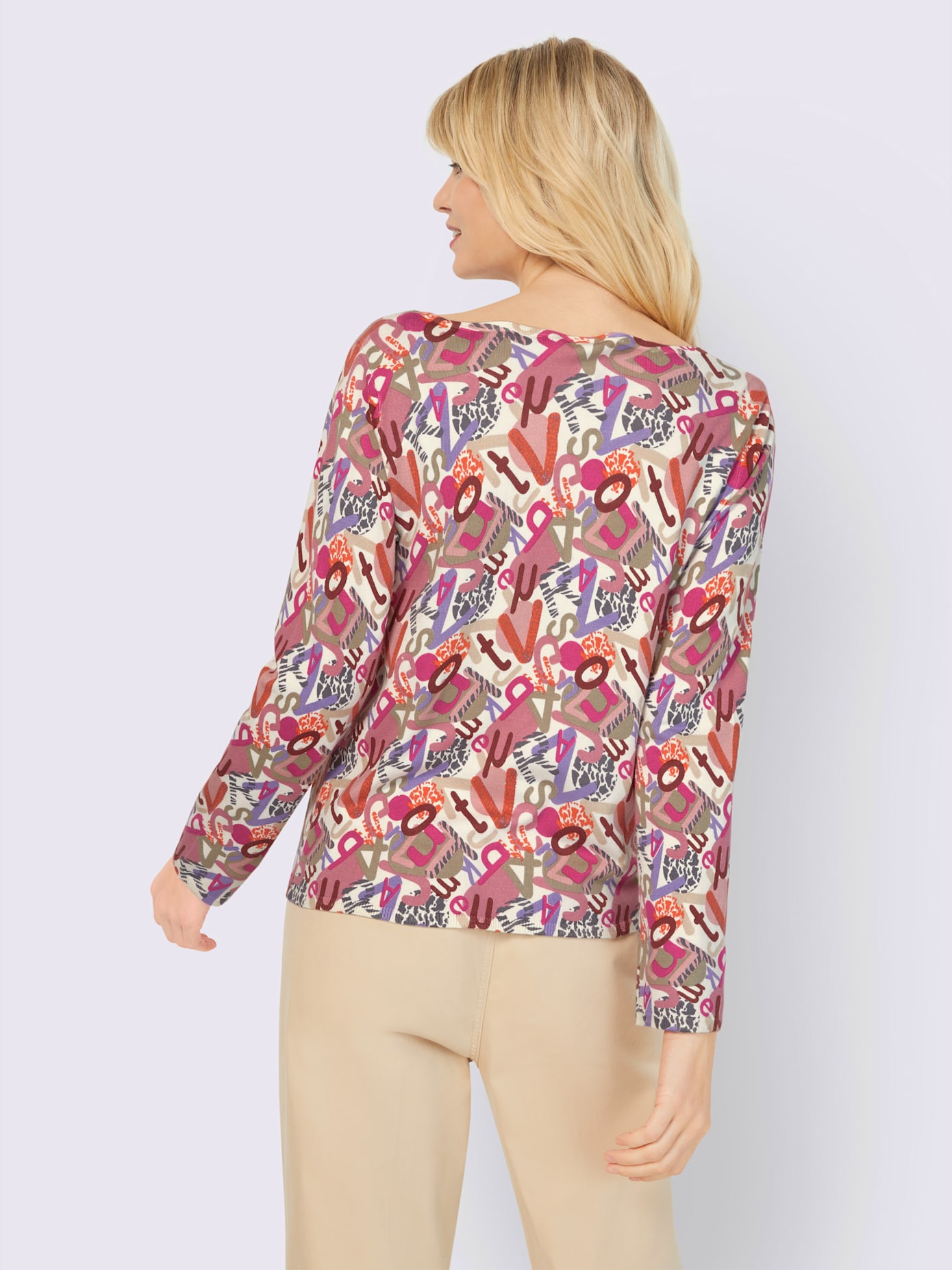 Pull imprimé viscose