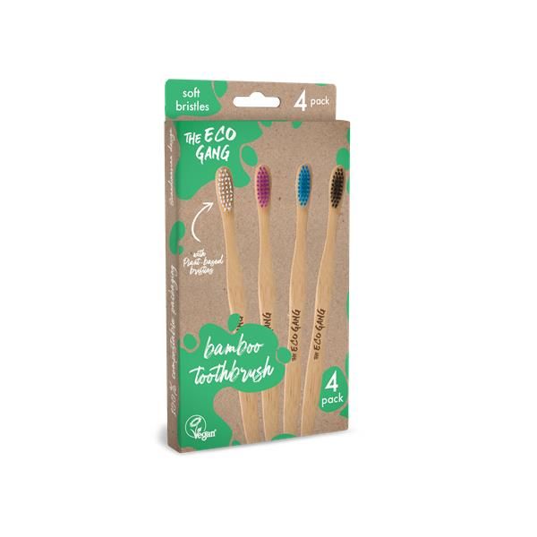 Pack 4 Escovas Bambu Suave