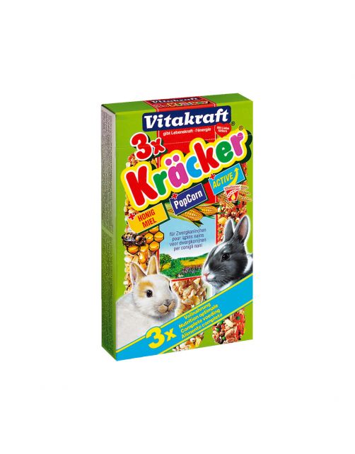 Vitakraft Konijn Kracker 3in1 - Konijnensnack