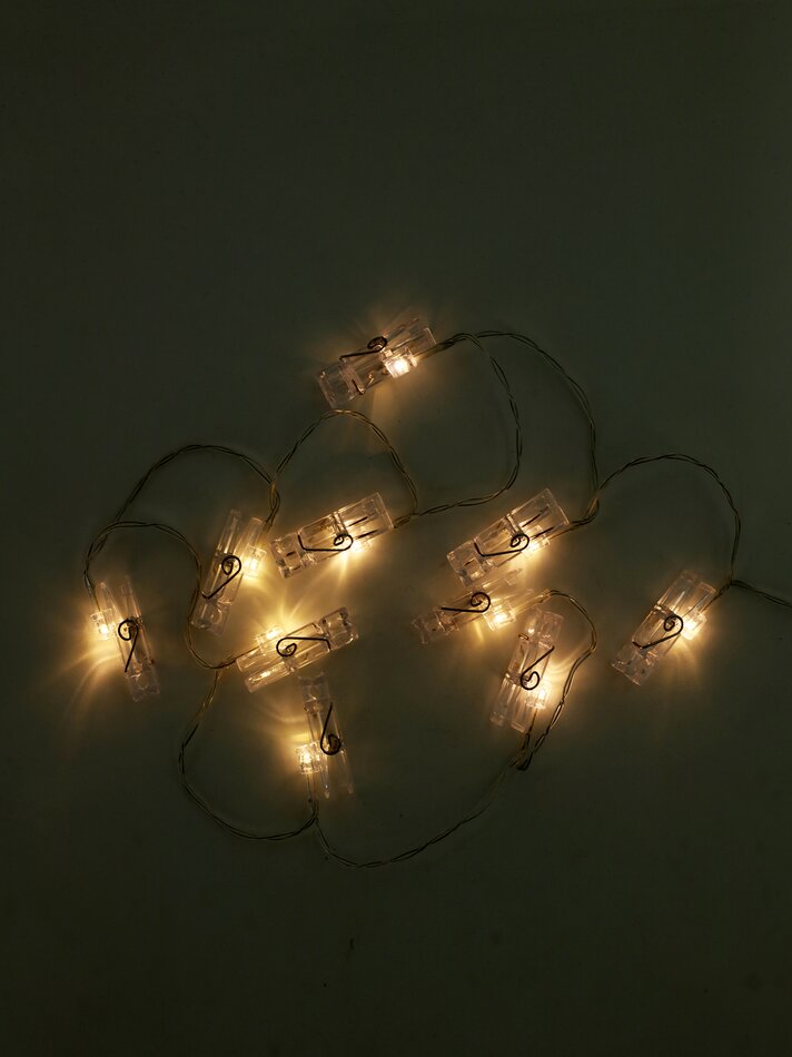 Cordão de luzes LED com 10 LEDs - Branco