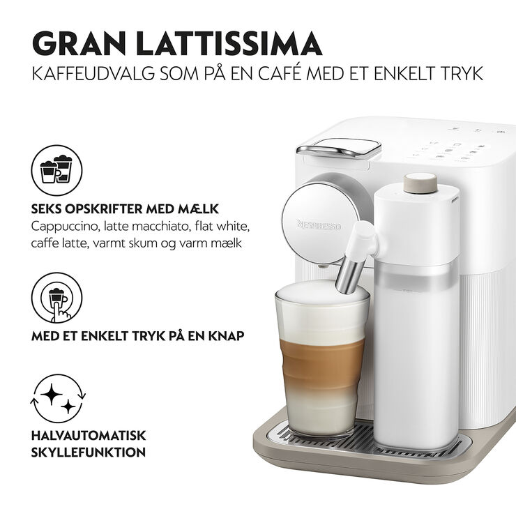 Nespresso Nespresso Gran Lattissima by DeLonghi, White