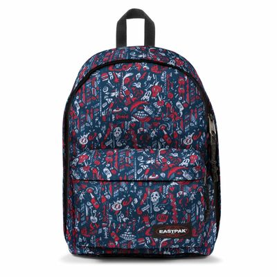 EASTPAK Out Of Office - Sac à dos scribble red avec compartiment pour ordinateur portable