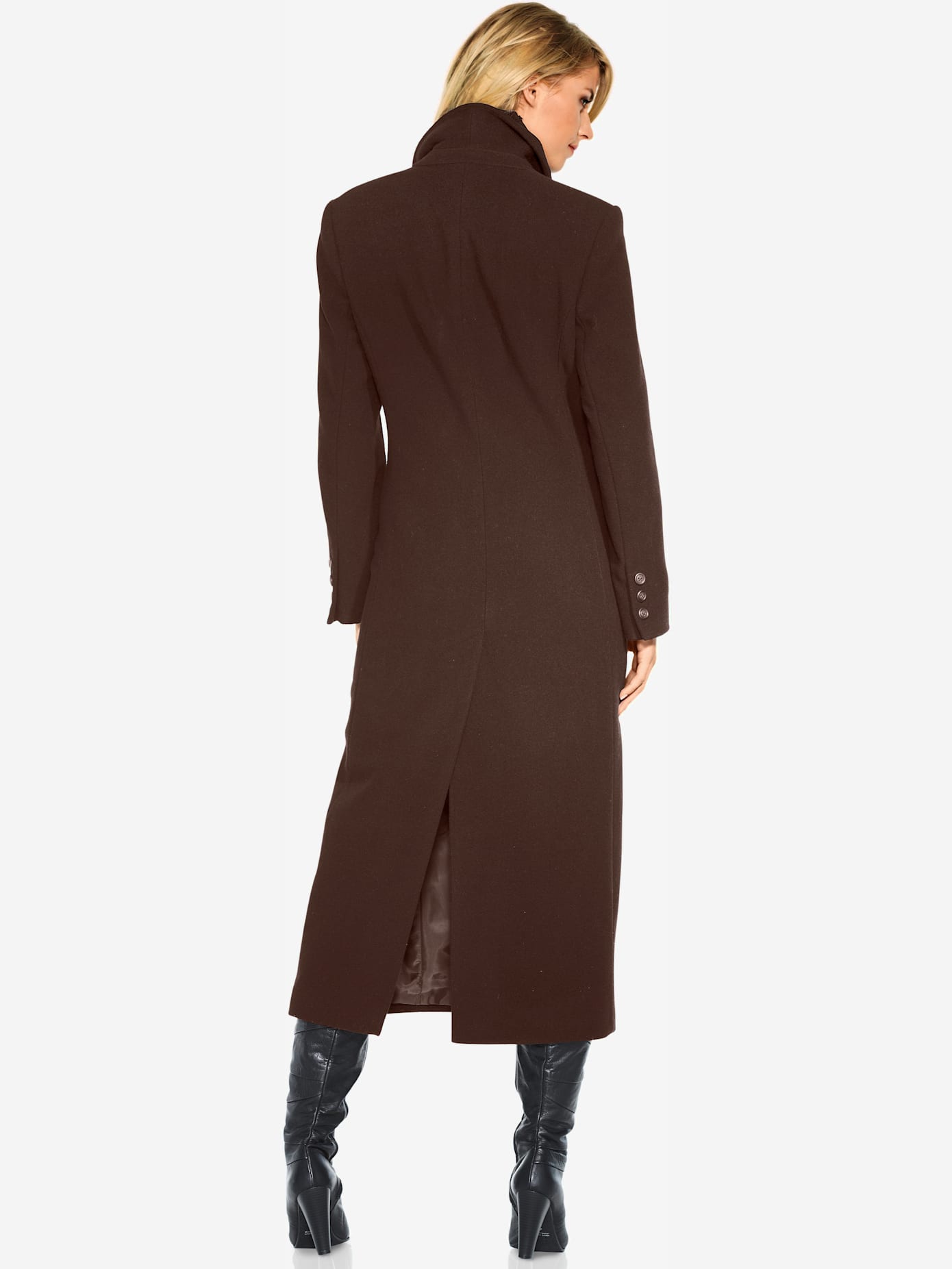 Manteau blazer coupe longue classique