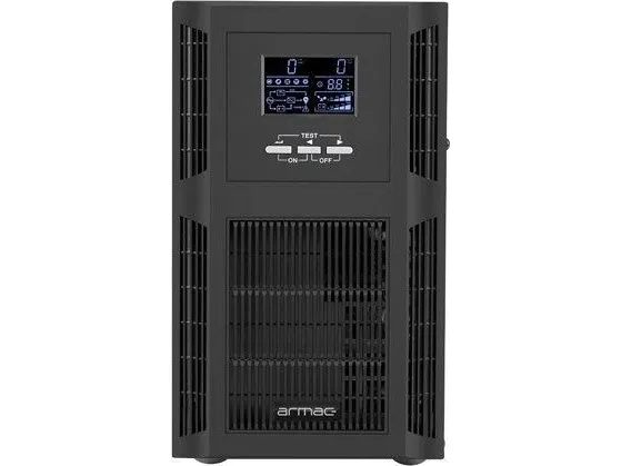 Armac Office On-Line O/3000I/PF1 - UPS - AC 230 V - 3000 Watt - 3000 VA - 6 x batteri - 9 At - USB, RS-232 - output-stikforbindelser: 8 - PFC - sort