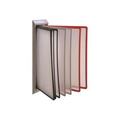 Promocome - Lutrin de comptoir mural plastique - fourni avec 10 pochettes A4 multi-coloris