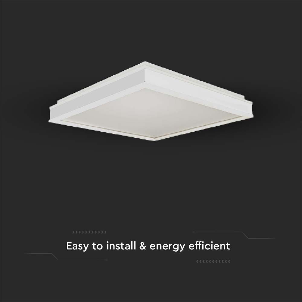 Vierkante design koepellampen - Wit - IP20 - 18W - 1490 lumen - 4000K