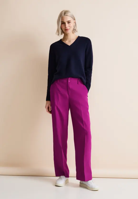 Casual Fit Hose - magenta pink