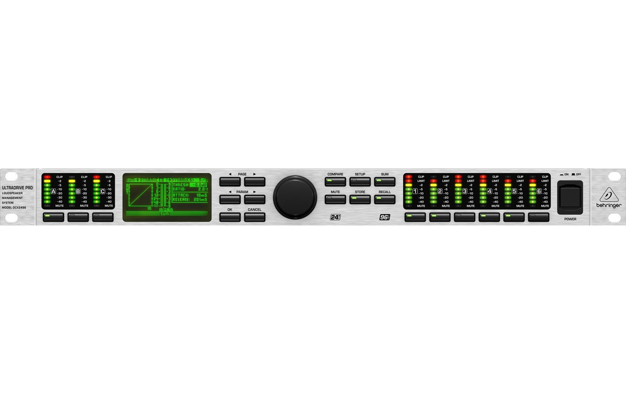 Lautsprecher-Managementsystem DCX2496<br>Digitales 24-Bit/96 kHz-Lautsprecher-Managementsystem