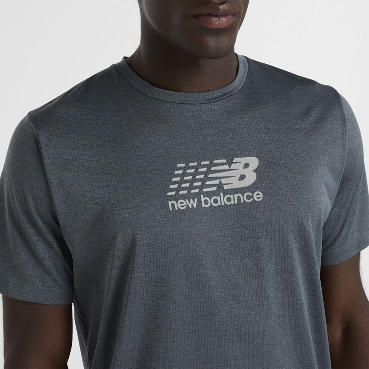New Balance Athletics Reflective Graphic T-shirt Grøn