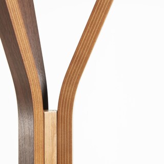 Kave Home Kleiderständer CHELSEY 47 x170 cm Kautschukholz massiv, braun