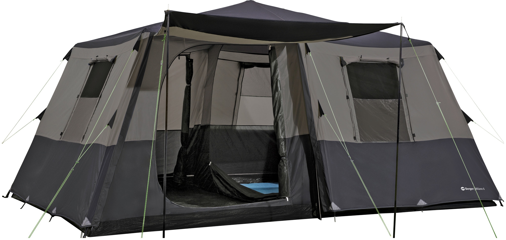 Berger Milano 6 Faltzelt mit Faltgestänge und UV-Schutz für 6 Personen