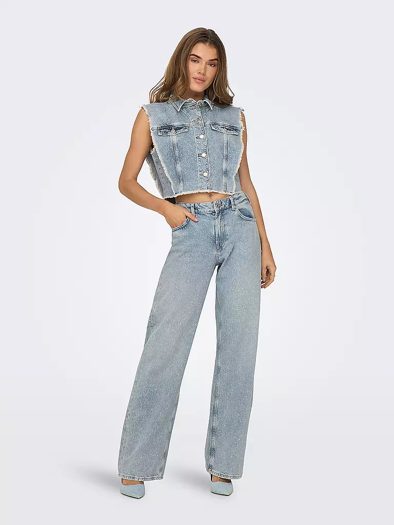 ONLY Jeans Wide Fit ONLCOBAIN hellblau