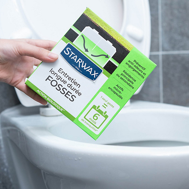 Entretien longue durée 6 mois fosses septiques Starwax 500g