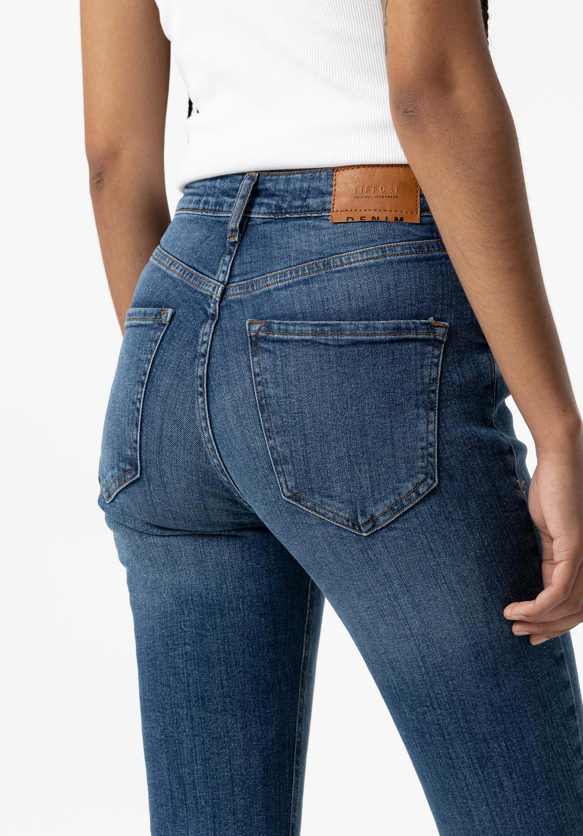 Jeans Lauren Skinny Cintura Alta
