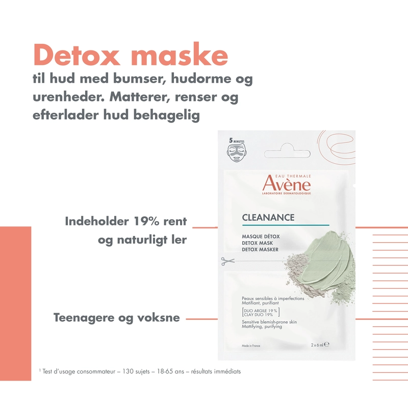 Avène Cleanance Detox Mask 2 x 6 ml