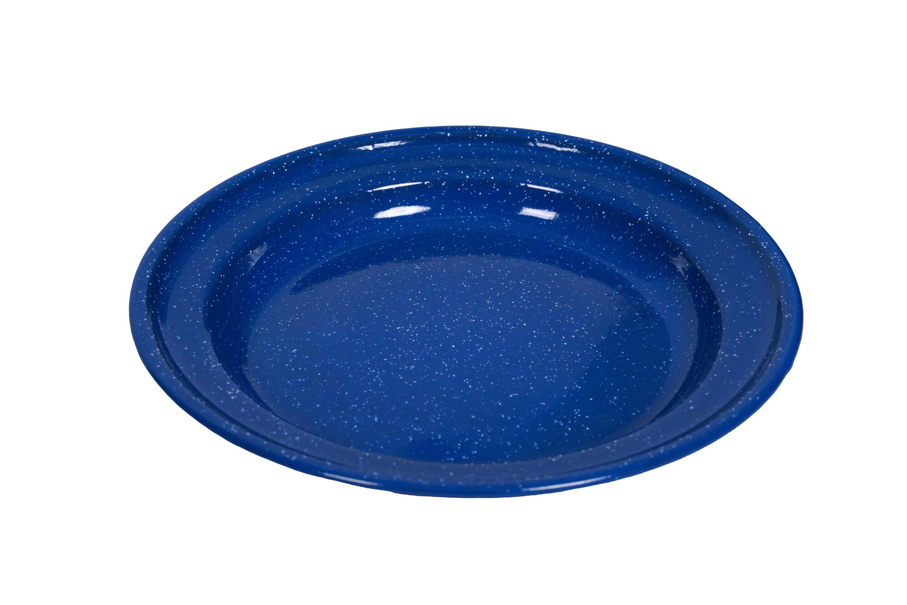 Camping Geschirr Emaille 12-teilig blau