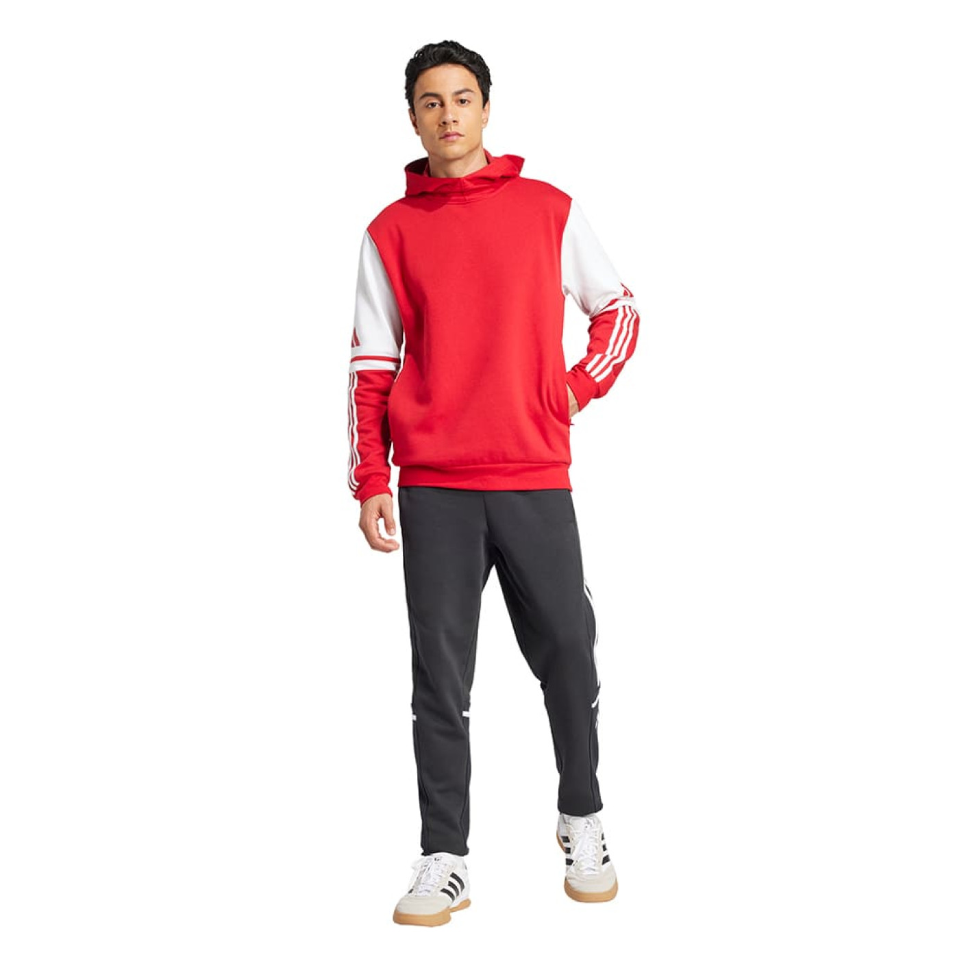 adidas Squadra 25 Sweat Hooded Trainingspak Rood Zwart Wit