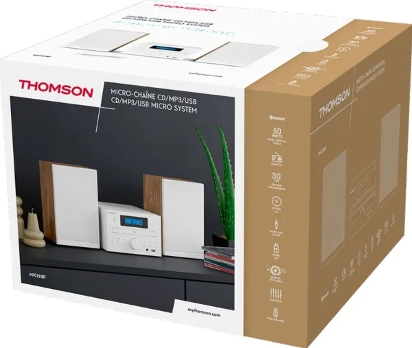 Thomson Cosy MIC121BT - Mikrosystem - hvid
