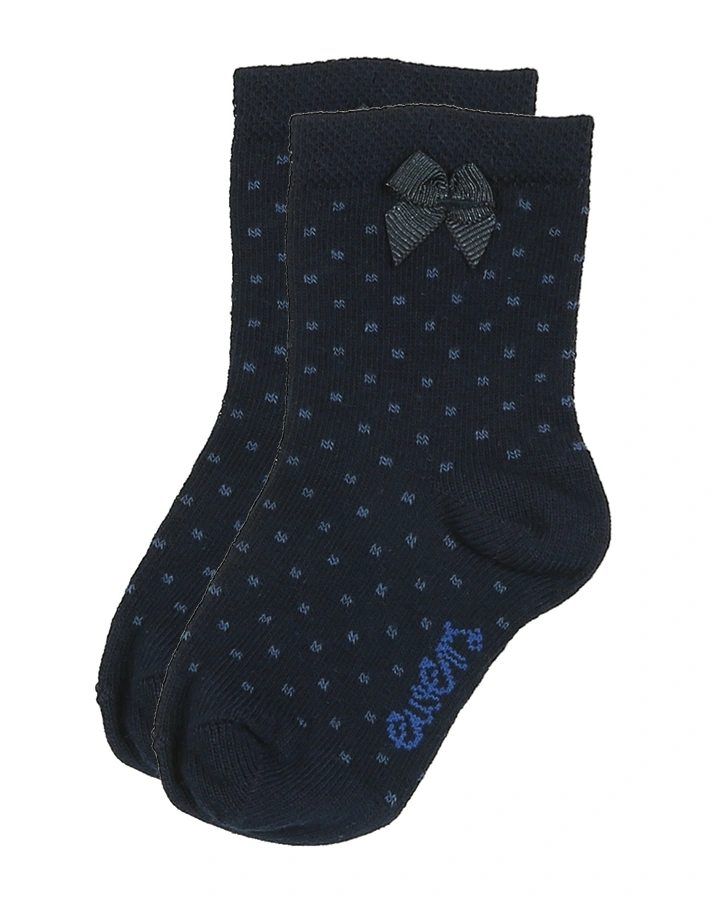Babysocken PÜNKTCHEN & SCHLEIFE 3er-Pack in creme/grau/navy