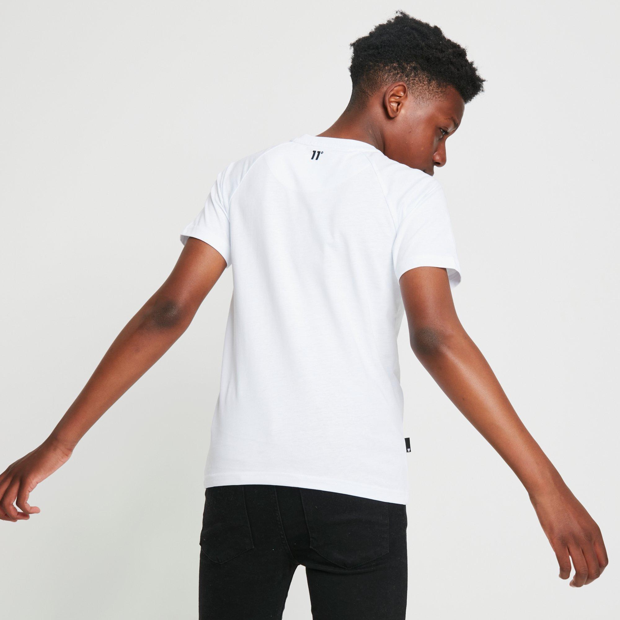 11 Degrees 11D Junior Domino T Shirt White