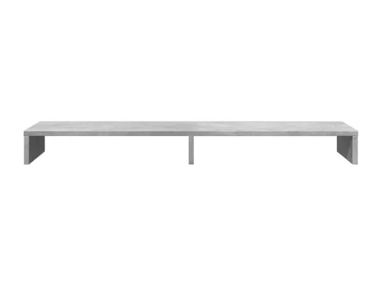 Support de moniteur gris béton 100x27x10 cm bois d'ingénierie