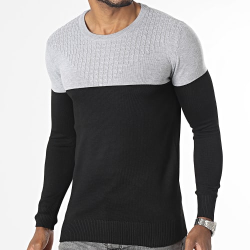 Pull Noir Gris