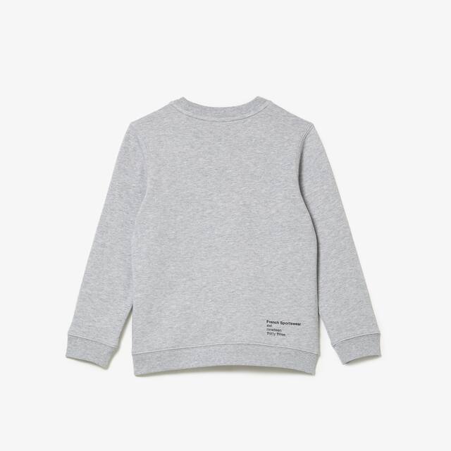 Sweatshirt garçon Lacoste à col rond finitions bord-côtes Pullovers & Sweatshirts - Gris - Lacoste - Garçon