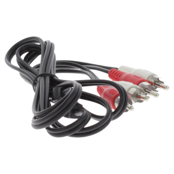 Q-Link tulp kabel 2RCA/2RCA male-male 1.5 meter rood/wit