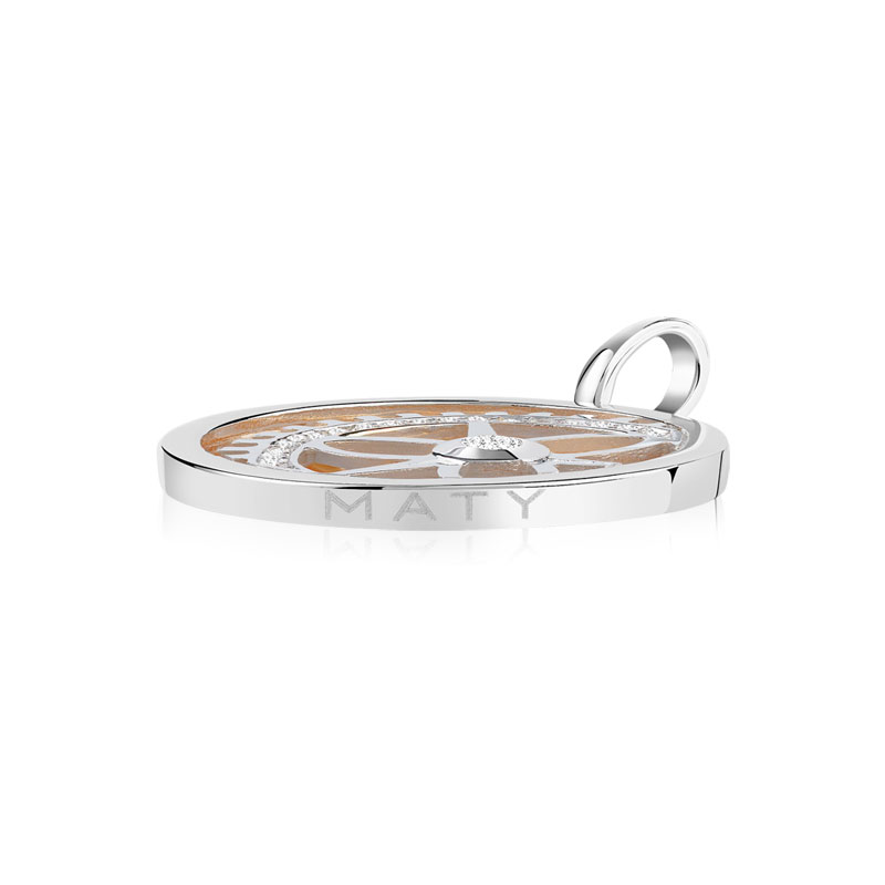 Pendentif Vesontio 2 ors 750 diamants 0,11 carat