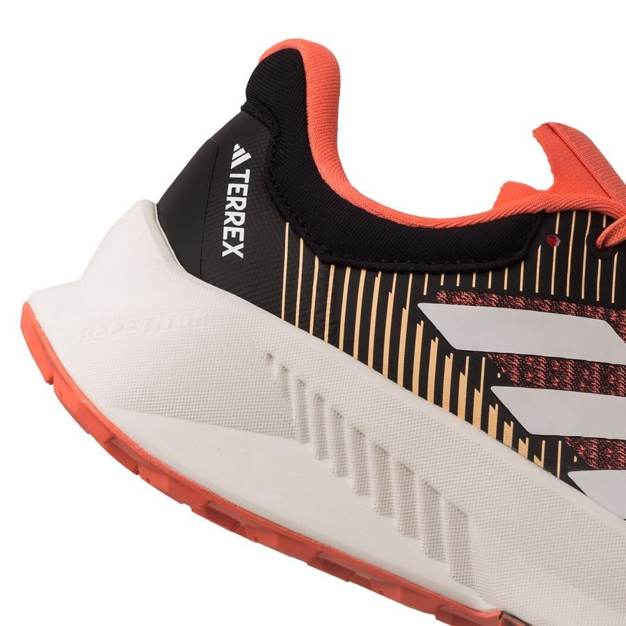 adidas Chaussures de Running Terrex Soulstride Flow - Noir/Blanc/Orange Femme