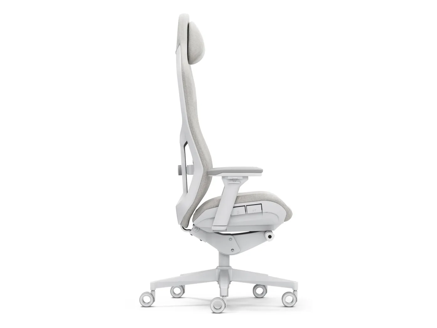 Fractal Design Refine - Spillestol - ergonomisk - lænestol - armstøtter - T-formet - vippe - glass fiber reinforced polyproylene/polyamide - let
