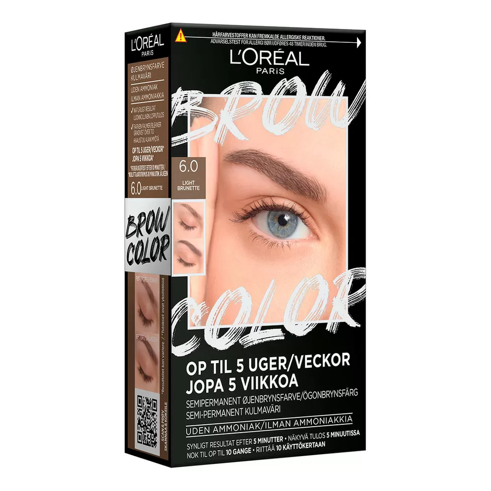 L'Oréal Paris Brow Color Kit Light Brunette 6.0 - 1 ml.
