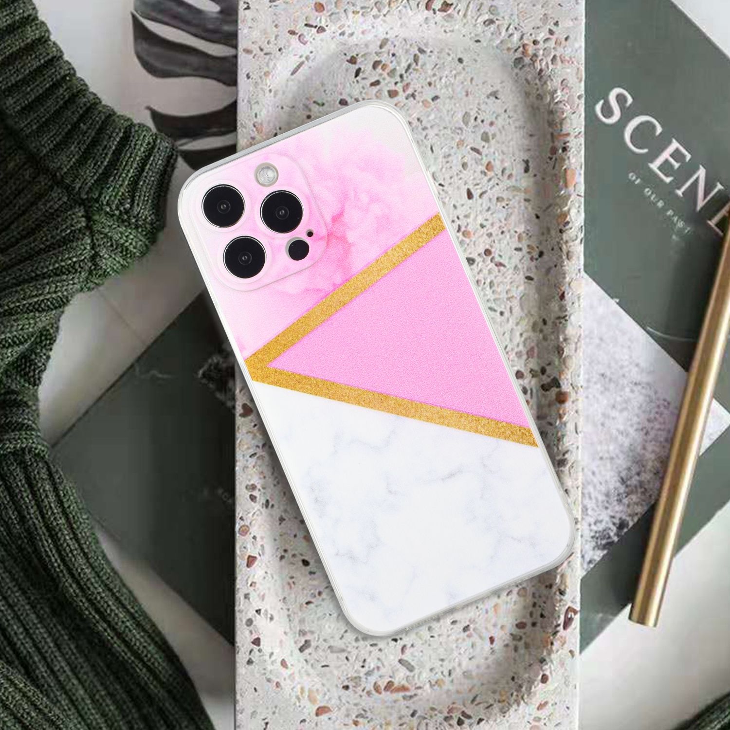 Hülle Handy Schutz für Apple iPhone 12 Pro Max Case Cover Bumper Schale Tasche