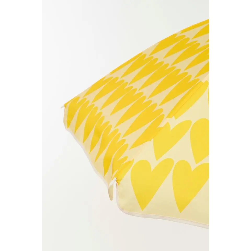 Mica Decorations Strandparasol - H180 x Ø160 cm - Geel