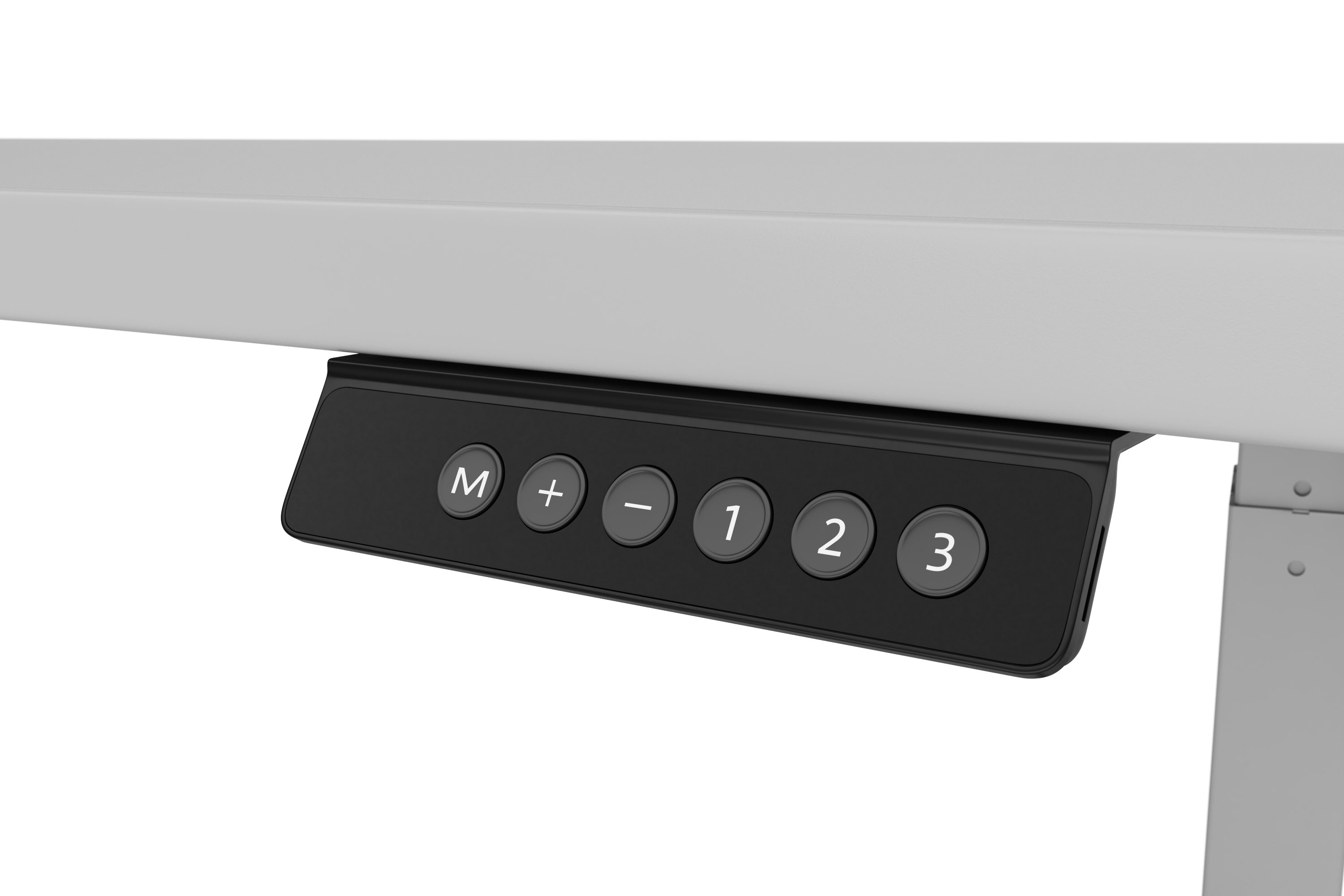 Stehpult elektrisch PREMIUM grau 200 x 92 cm