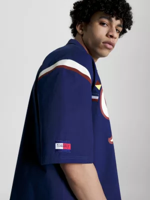 Camisa de manga curta com logotipo College NY