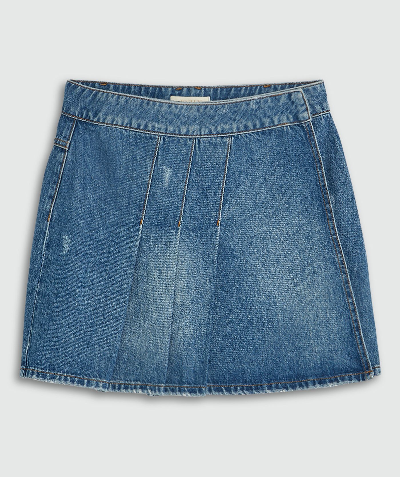JV-IONA high waisted mini denim skirt - blue denim