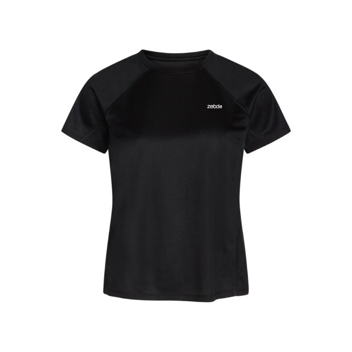 Zebdia Dame T-shirts Chest Print Sports SS Tee Sort