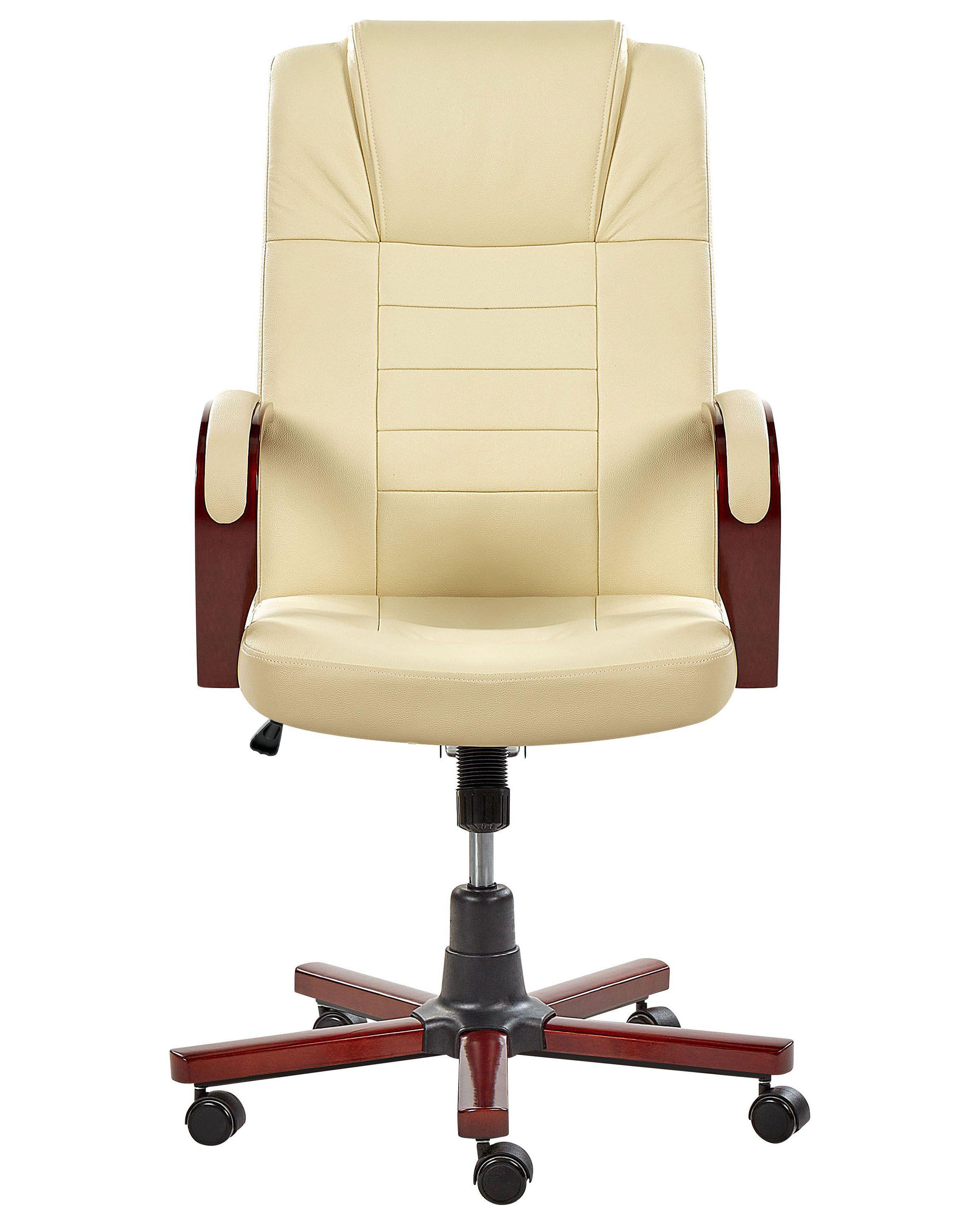 Massagestoel DIAMOND met verwarming Leer Beige