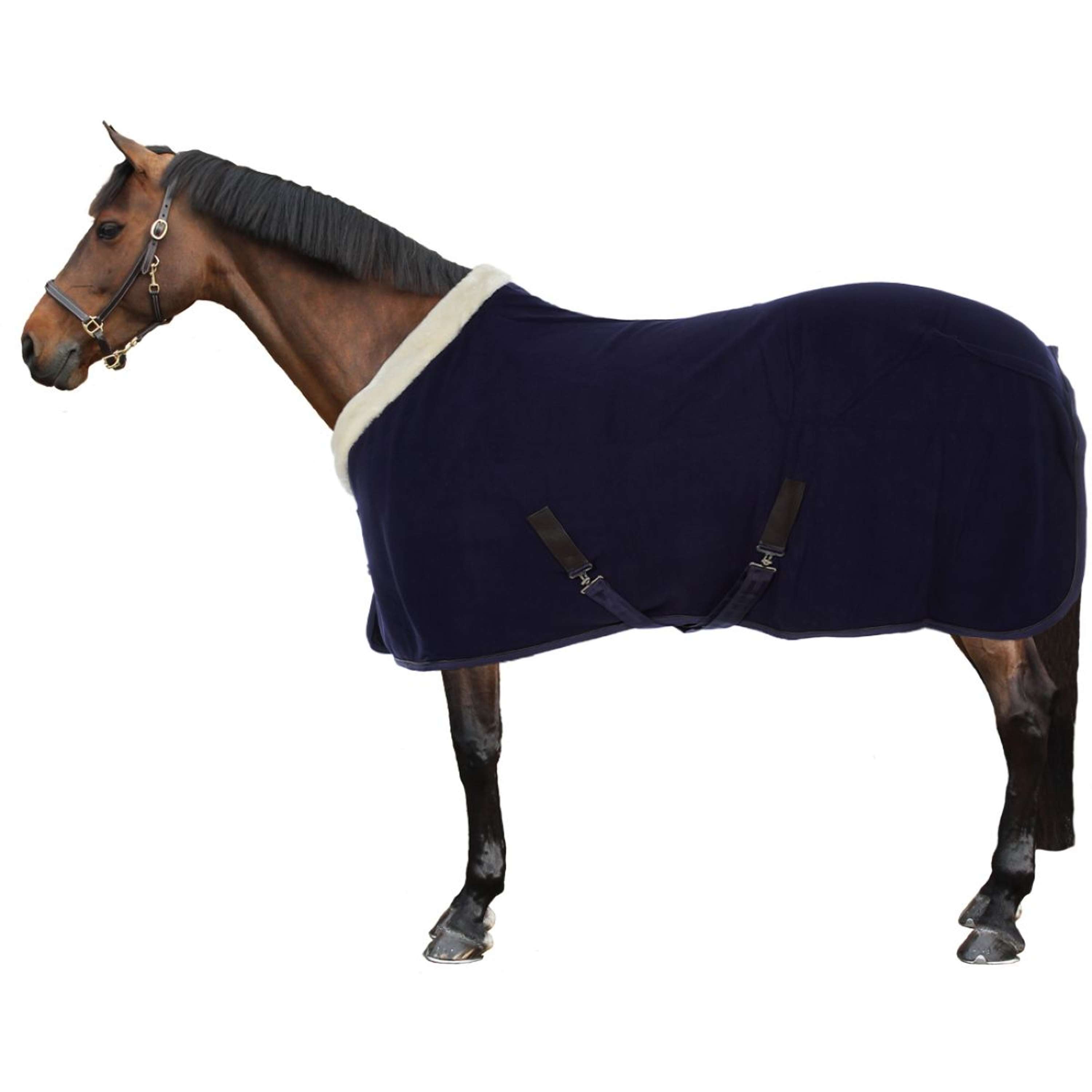 EQUITHÈME Fleecedeken Teddy Navy