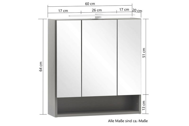 XORA Spiegelschrank VILLACH