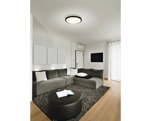 LED plafondlamp 18W 2200 lm 3000 K Ø 32,5 cm wit/zwart