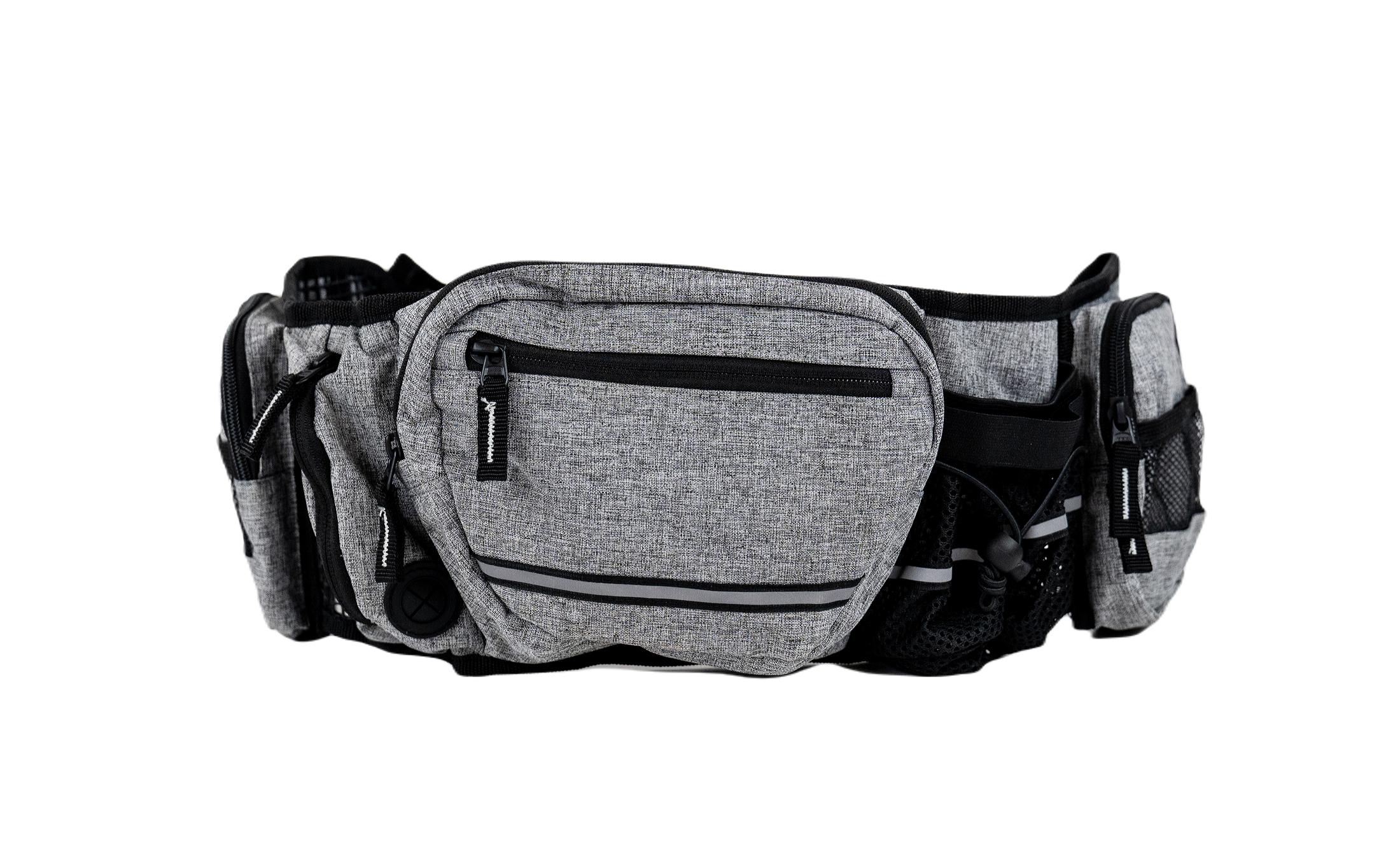 Hüfttasche Apollo, Grau/SchwarzHüftgurttasche – optimal für lange Spaziergänge, Ausflüge und Trekking