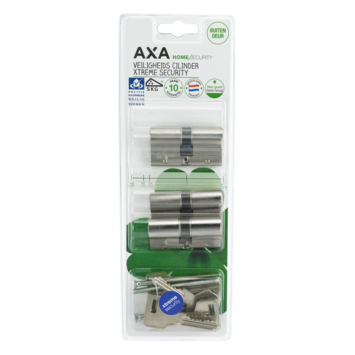 AXA veiligheidscilinder xtreme 30-30mm SKG*** gelijksluitend 3 stuks