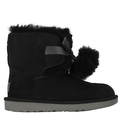 UGG BamseStøvler - Gita - Sort m. Pom Poms