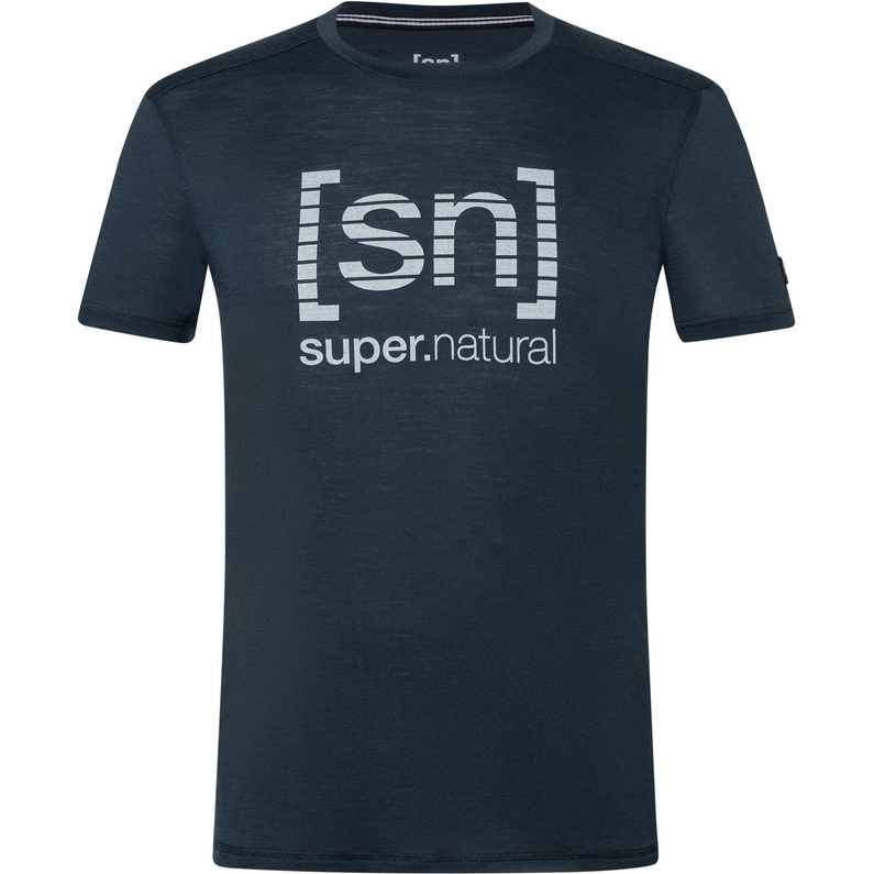 Super.Natural Herren Grid Logo T-Shirt