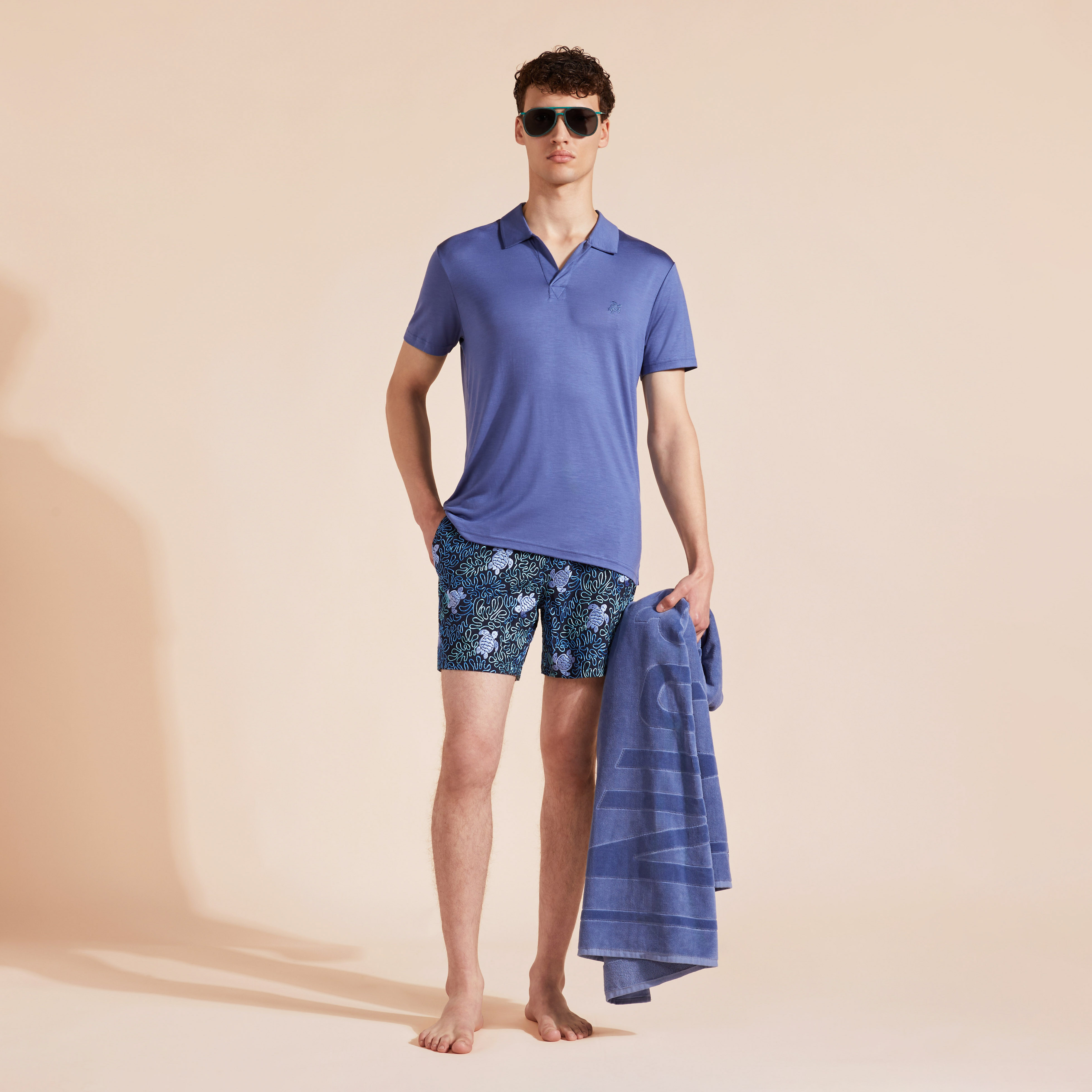 Polo en Tencel homme uni | Site Vilebrequin | PRLH9R02