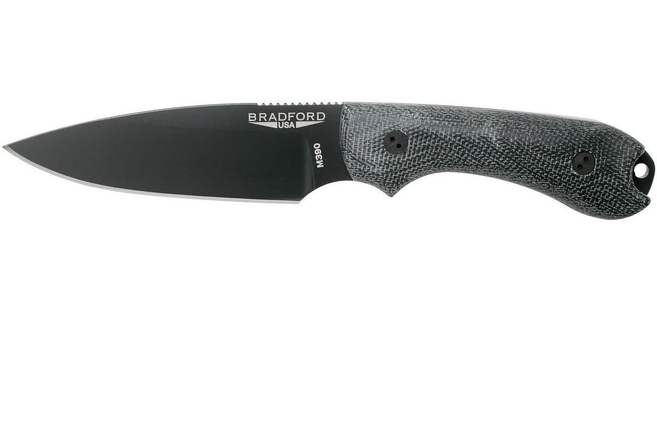 Bradford Guardian 3, 3D Black Micarta Guardian 3 M390, Sabre DLC 3S-101B