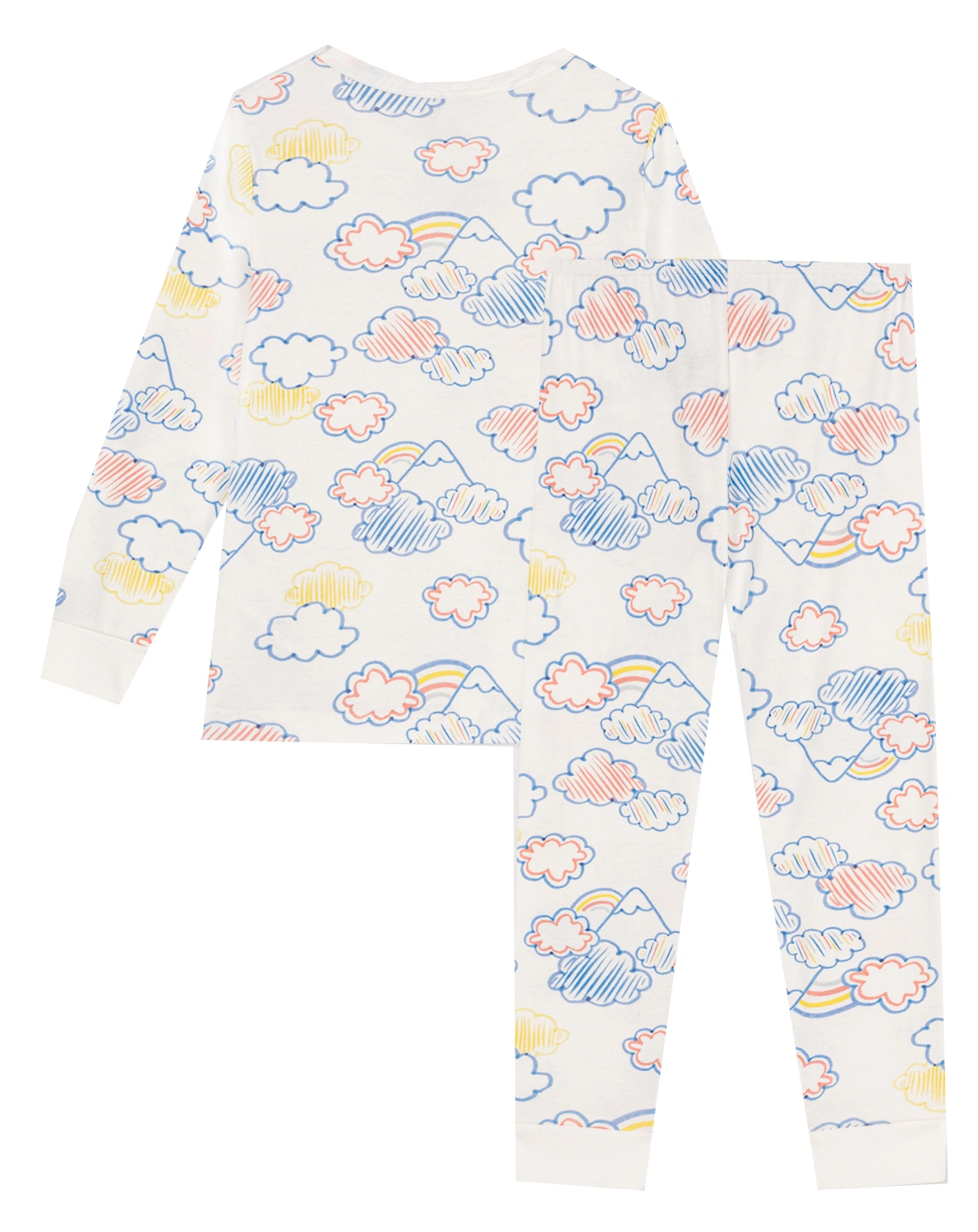 Schlafanzug MANIERE CLOUDS lang in marshmallow